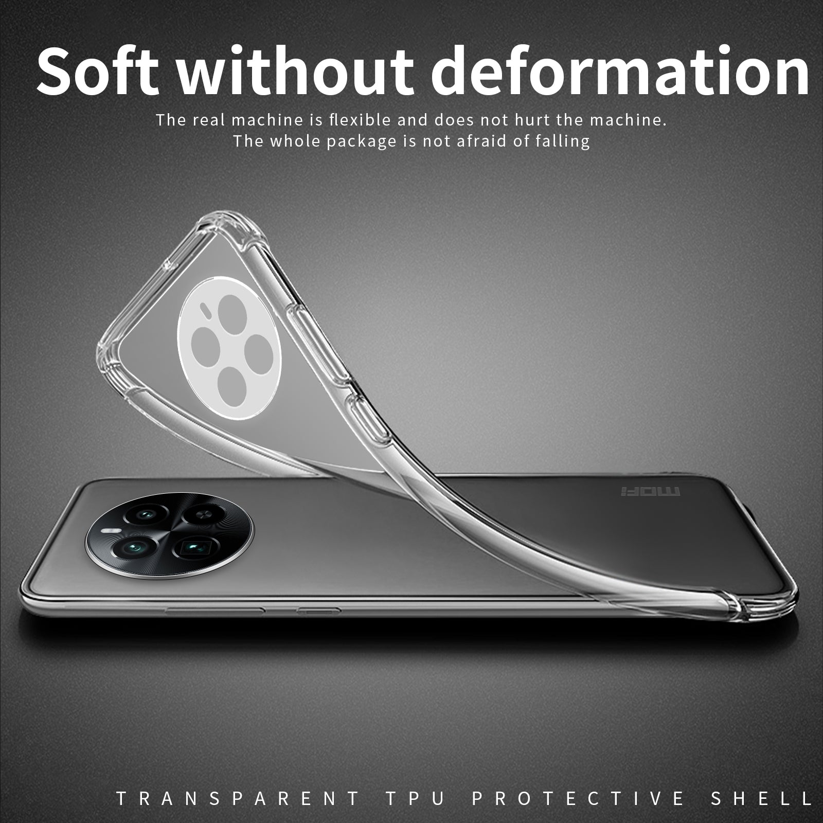 MOFI For Realme 12 Pro 5G / 12 Pro+ 5G Clear Case Scratch Resistant Soft TPU Phone Cover