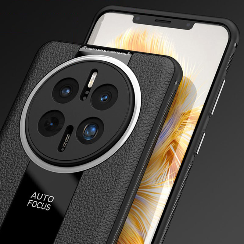 Q.COO For Huawei Mate 50 4G / Mate 50E 4G Case Textured PU Leather+TPU+Acrylic Anti-fall Phone Cover
