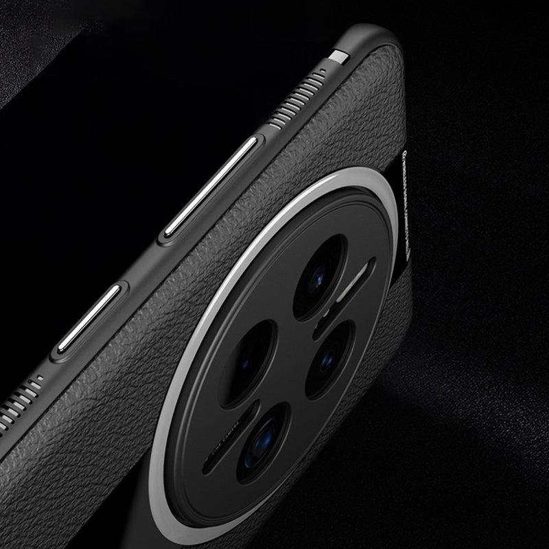Q.COO For Huawei Mate 50 4G / Mate 50E 4G Case Textured PU Leather+TPU+Acrylic Anti-fall Phone Cover