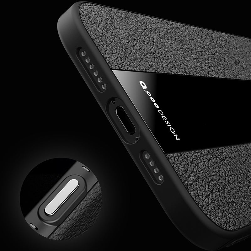 Q.COO For iPhone 14 Pro Max Mobile Phone Cover TPU+Acrylic+Leather Anti-scratch Case