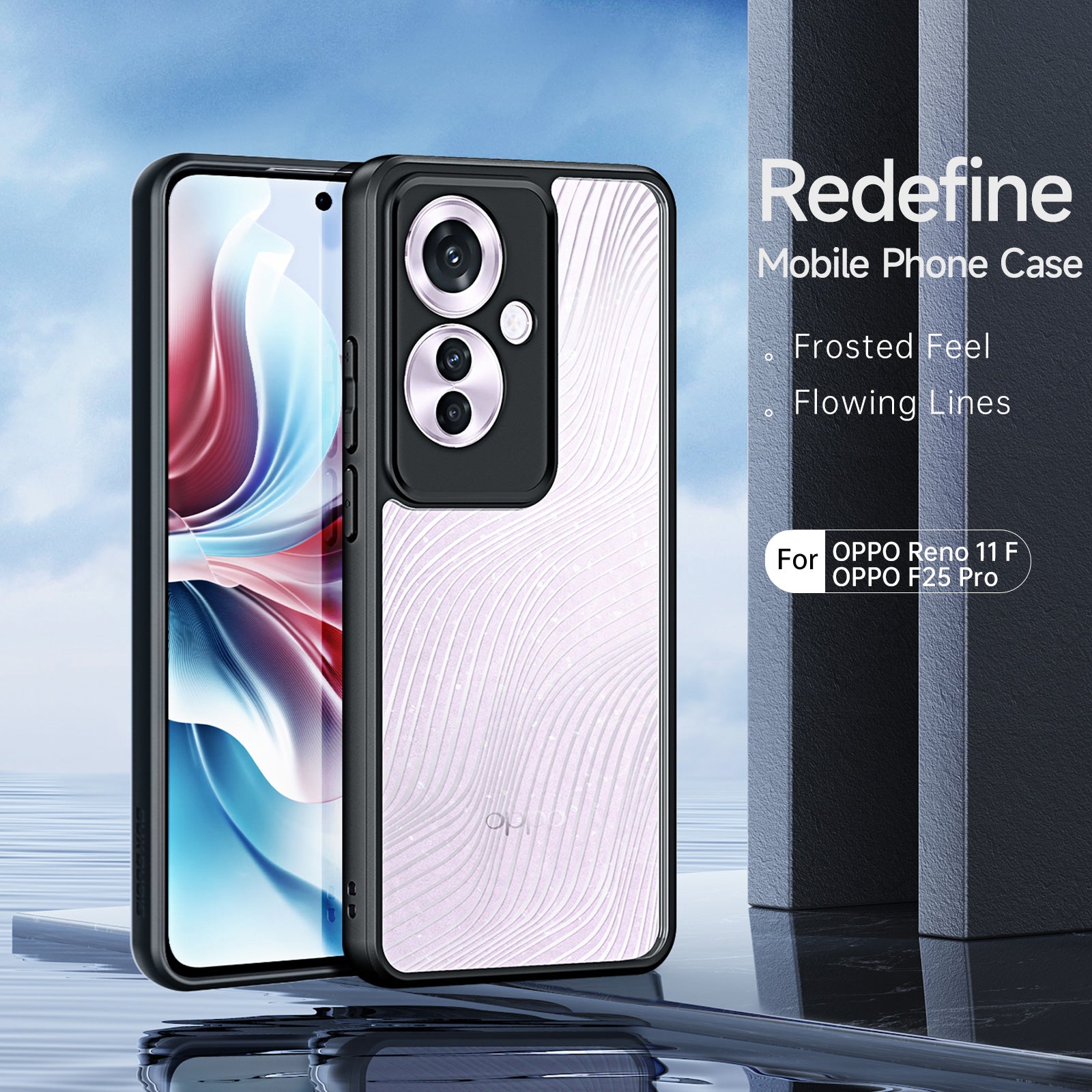 DUX DUCIS Aimo Series For Oppo Reno11 F 5G / F25 Pro 5G Case TPU+PC Shockproof Shell Back Cover (REACH Certification)