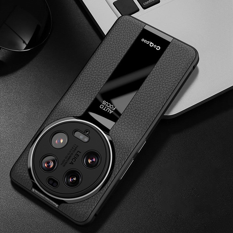 Q.COO For Xiaomi 13 Ultra Mobile Phone Cover TPU+Acrylic+PU Leather Cell Phone Case