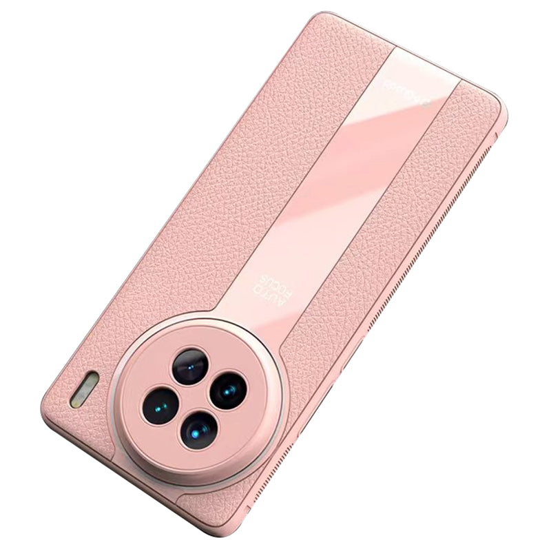 Q.COO For vivo X90 5G Cell Phone Case Drop-proof PU Leather+TPU+Acrylic Shell
