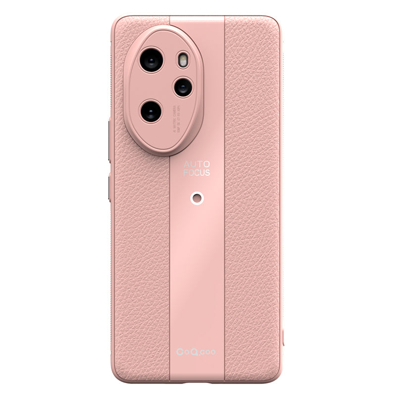 Q.COO For Honor 100 Pro 5G Cell Phone Case Leather+TPU+Acrylic Anti-fall Protective Back Shell
