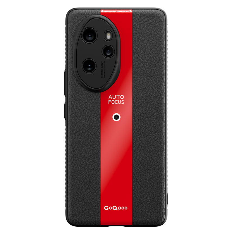 Q.COO For Honor 100 Pro 5G Cell Phone Case Leather+TPU+Acrylic Anti-fall Protective Back Shell