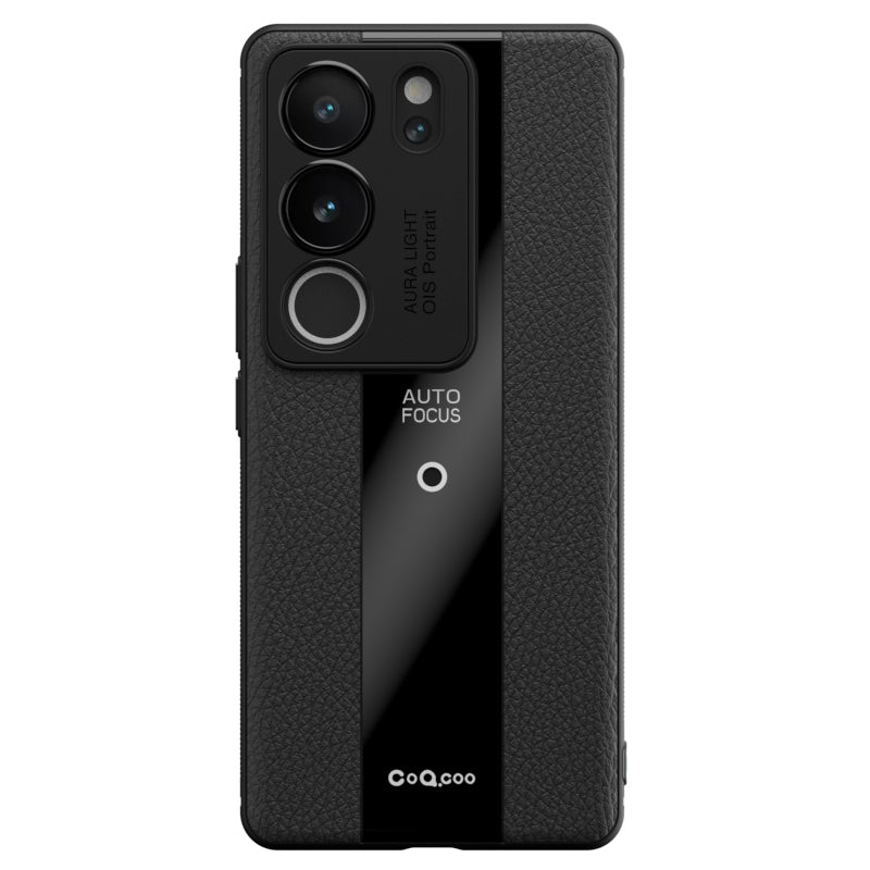 Q.COO For vivo S17 5G / S17 Pro 5G Cell Phone Cases Slim-Fit Leather Coated TPU+Acrylic Cover
