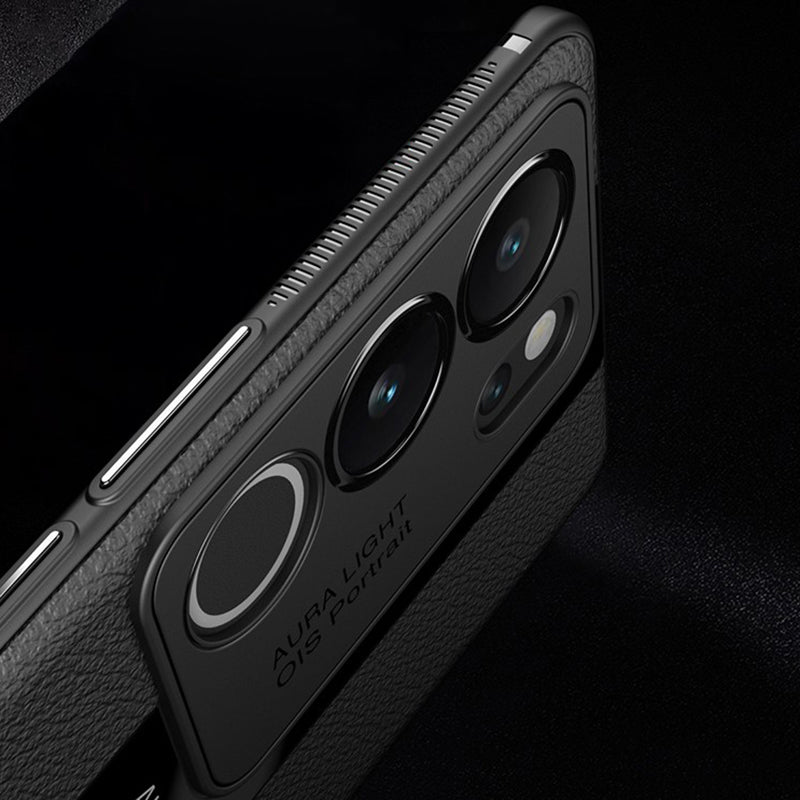Q.COO For vivo S17 5G / S17 Pro 5G Cell Phone Cases Slim-Fit Leather Coated TPU+Acrylic Cover