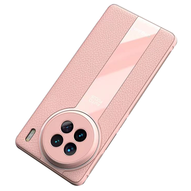 Q.COO For vivo X90 Pro+ 5G Shockproof Phone Cover PU Leather+TPU+Acrylic Back Case