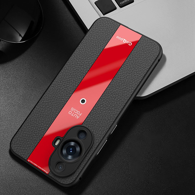 Q.COO For Huawei nova 11 Pro / nova 11 Ultra Case Non-slip TPU+Acrylic+Leather Phone Protector