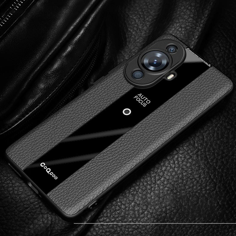 Q.COO For Huawei nova 11 Pro / nova 11 Ultra Case Non-slip TPU+Acrylic+Leather Phone Protector