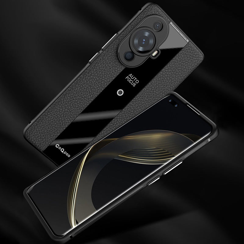 Q.COO For Huawei nova 11 Pro / nova 11 Ultra Case Non-slip TPU+Acrylic+Leather Phone Protector
