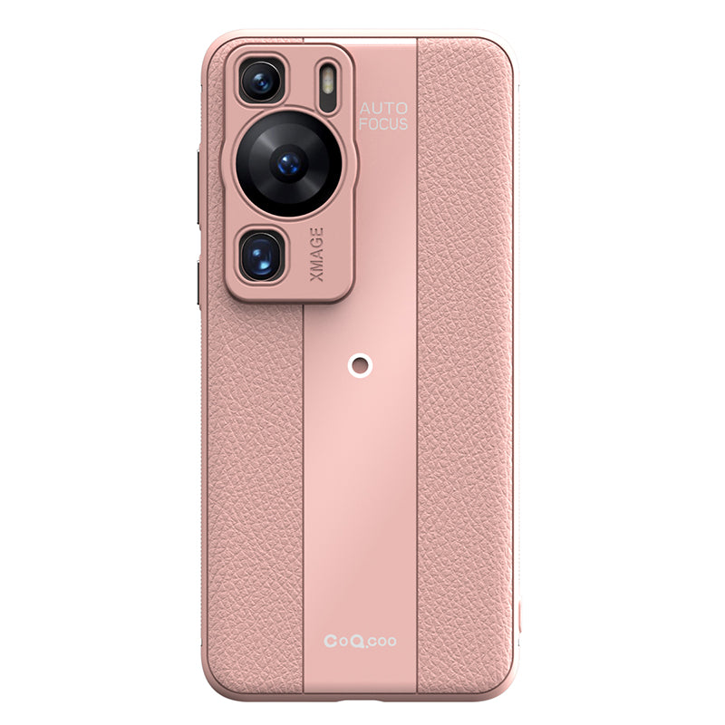 Q.COO For Huawei P60 / P60 Pro Fall Proof Case PU Leather+TPU+Acrylic Phone Shell