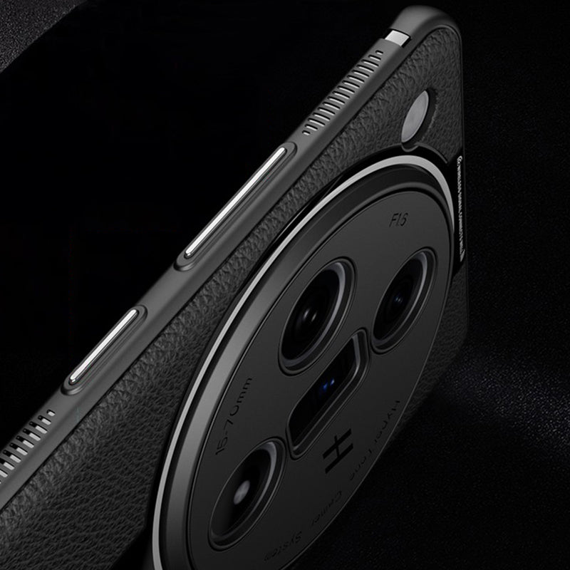 Q.COO For Oppo Find X7 5G Cover PU Leather+TPU+Acrylic Anti-scratch Cell Phone Case