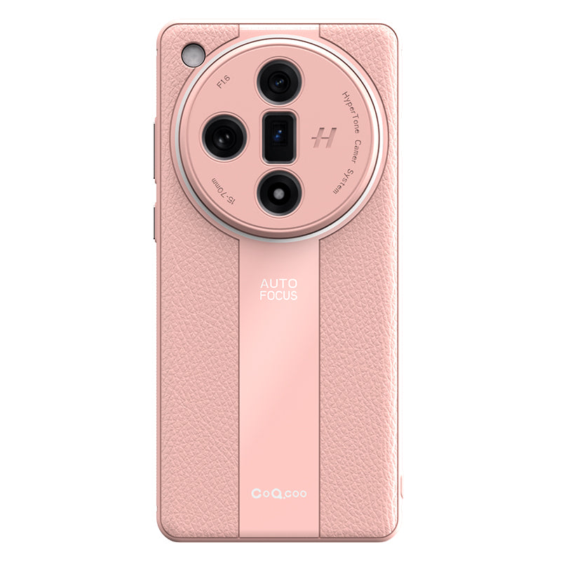 Q.COO For Oppo Find X7 5G Cover PU Leather+TPU+Acrylic Anti-scratch Cell Phone Case