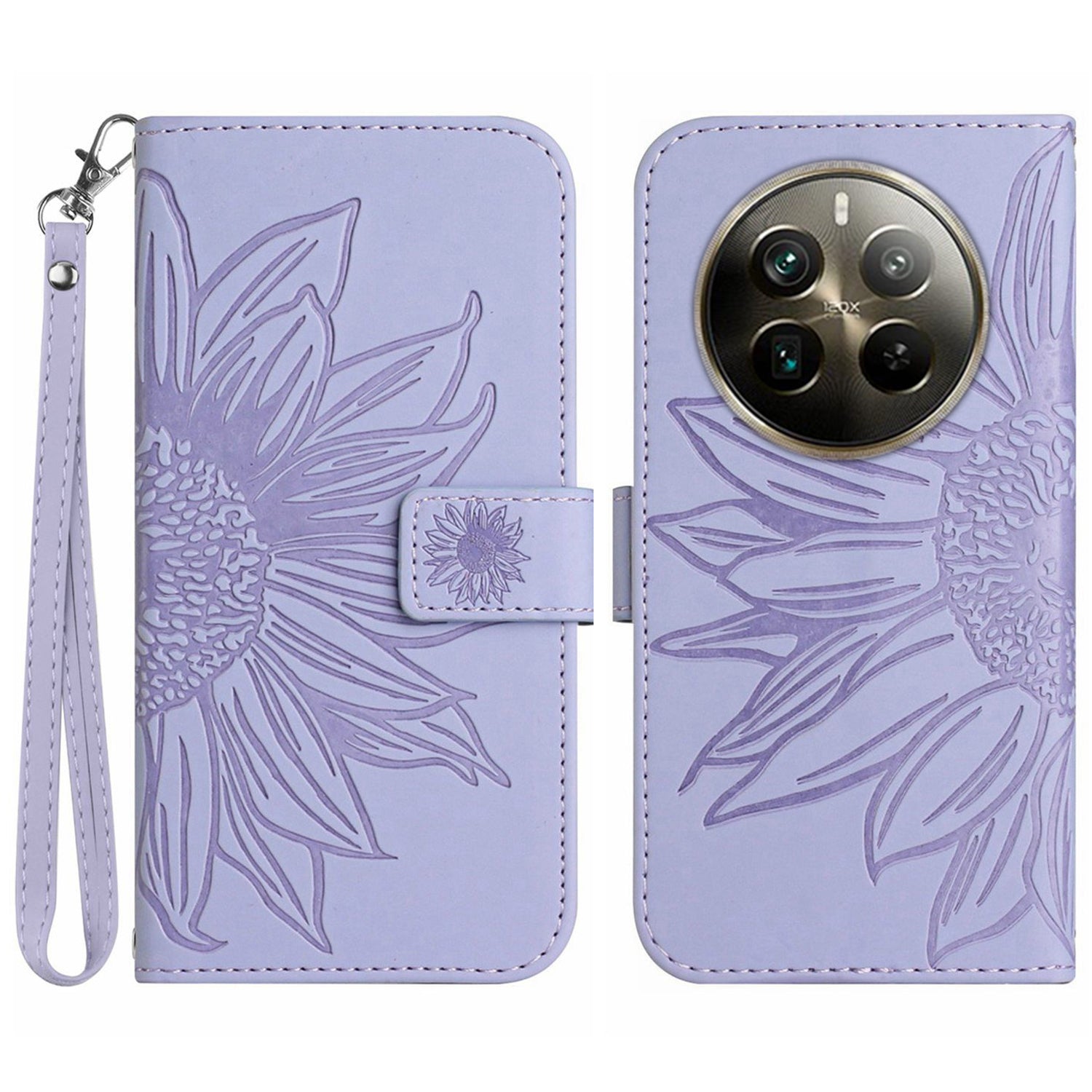 HT04 For Realme 12 Pro 5G / 12 Pro+ 5G Case Skin-touch Leather Phone Cover with Wallet Stand