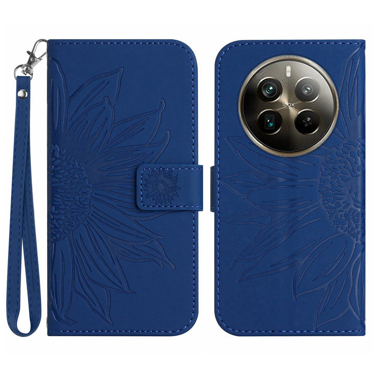 HT04 For Realme 12 Pro 5G / 12 Pro+ 5G Case Skin-touch Leather Phone Cover with Wallet Stand