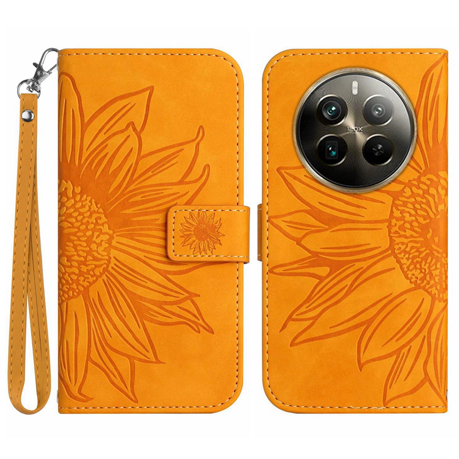 HT04 For Realme 12 Pro 5G / 12 Pro+ 5G Case Skin-touch Leather Phone Cover with Wallet Stand