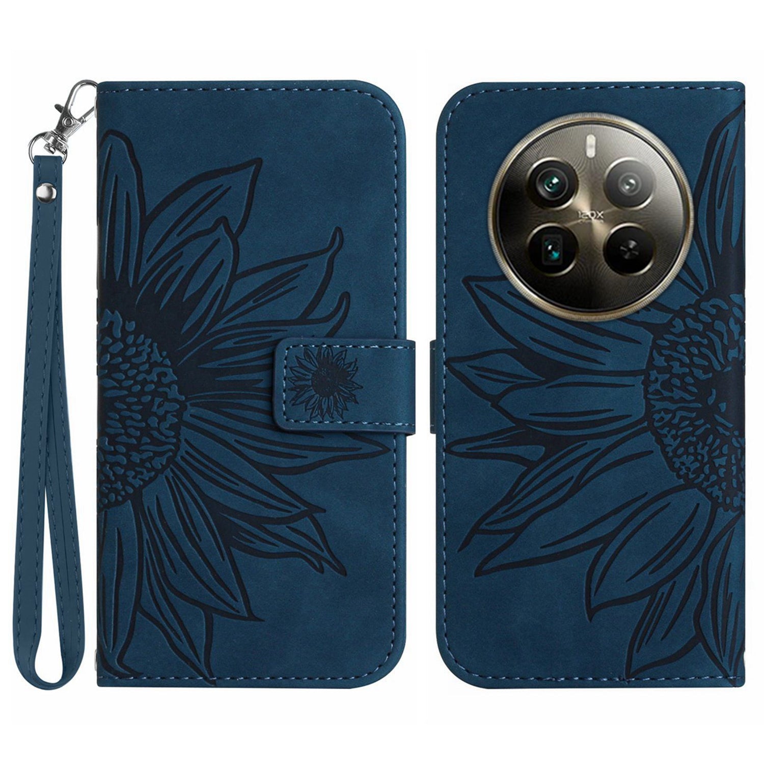 HT04 For Realme 12 Pro 5G / 12 Pro+ 5G Case Skin-touch Leather Phone Cover with Wallet Stand