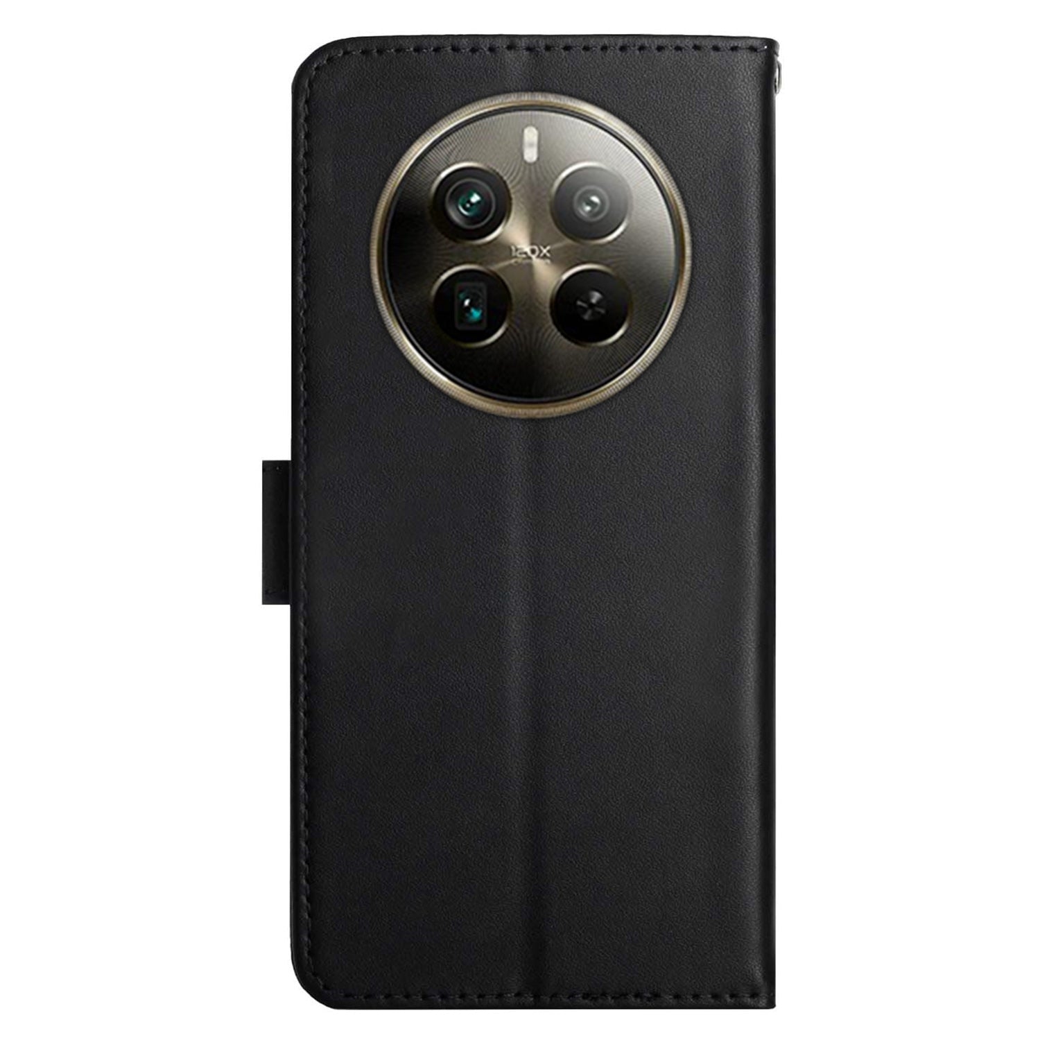 HT02 For Realme 12 Pro 5G / 12 Pro+ 5G Wallet Case Genuine Cow Leather Stand Phone Cover