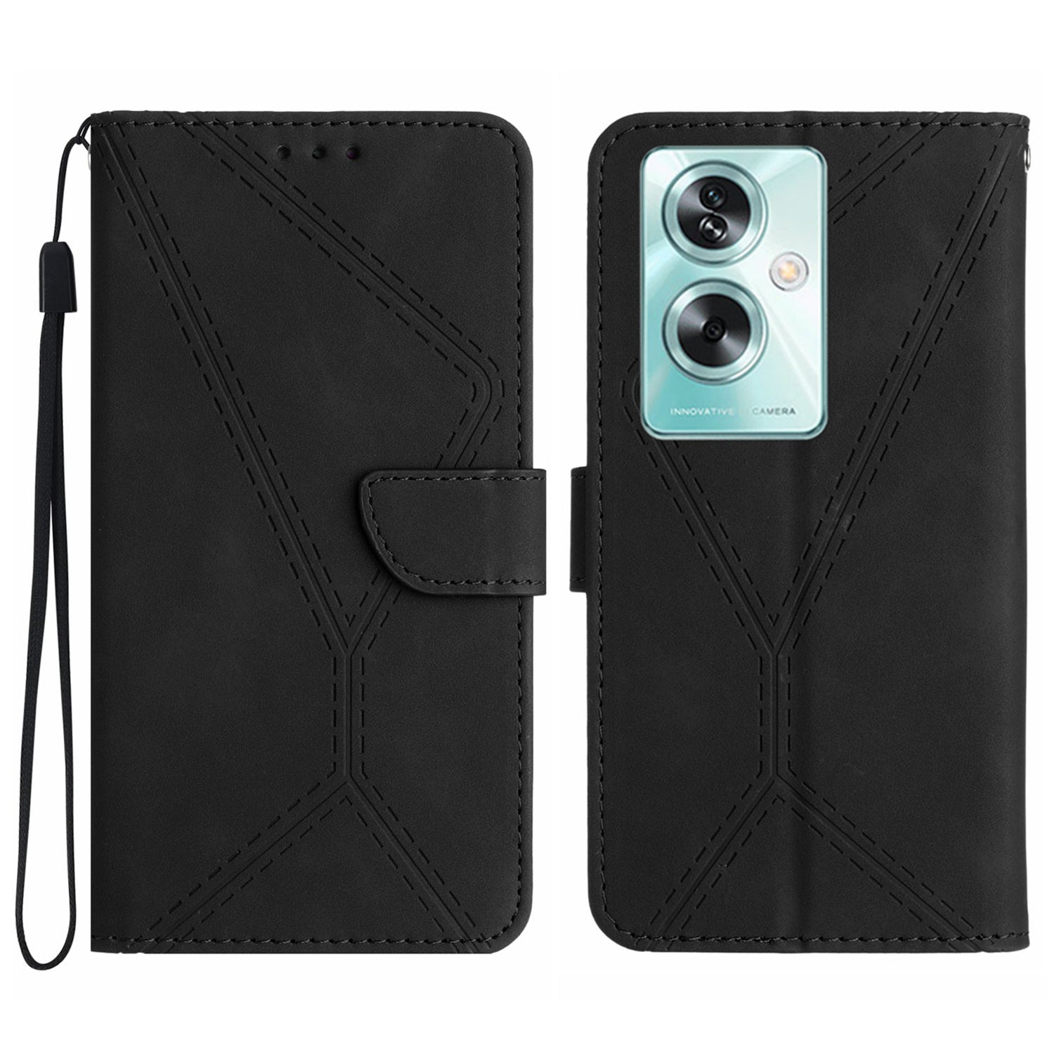 HT05 For Oppo Reno11 F 5G / F25 Pro 5G Case Lins Imprinted Leather Wallet Phone Cover