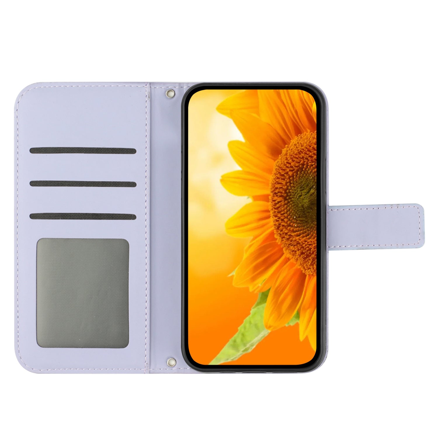 HT04 For Oppo Reno11 F 5G / F25 Pro 5G Case Sunflower Pattern Wallet Flip Leather Phone Cover