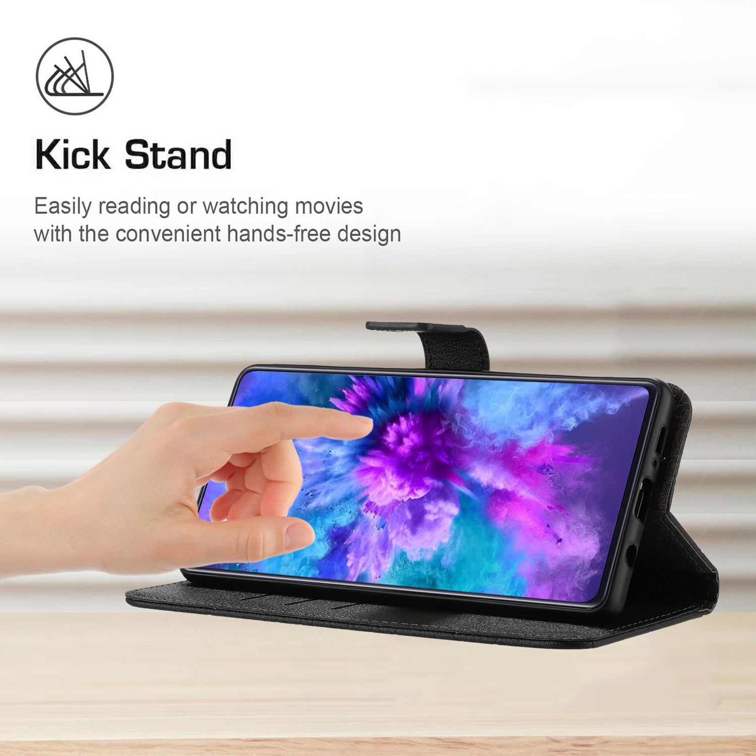 HT06 For Oppo Reno11 F 5G / F25 Pro 5G Leather Case Imprinting Rhombus Pattern Phone Cover