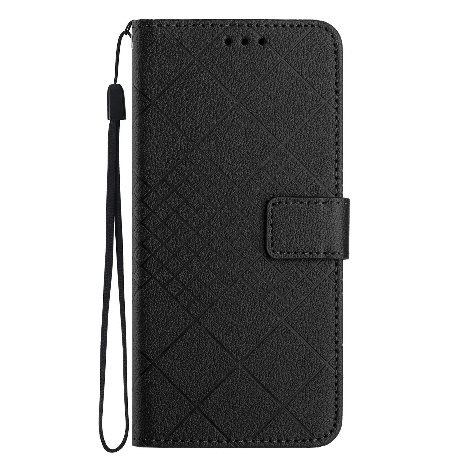 HT06 For Oppo Reno11 F 5G / F25 Pro 5G Leather Case Imprinting Rhombus Pattern Phone Cover