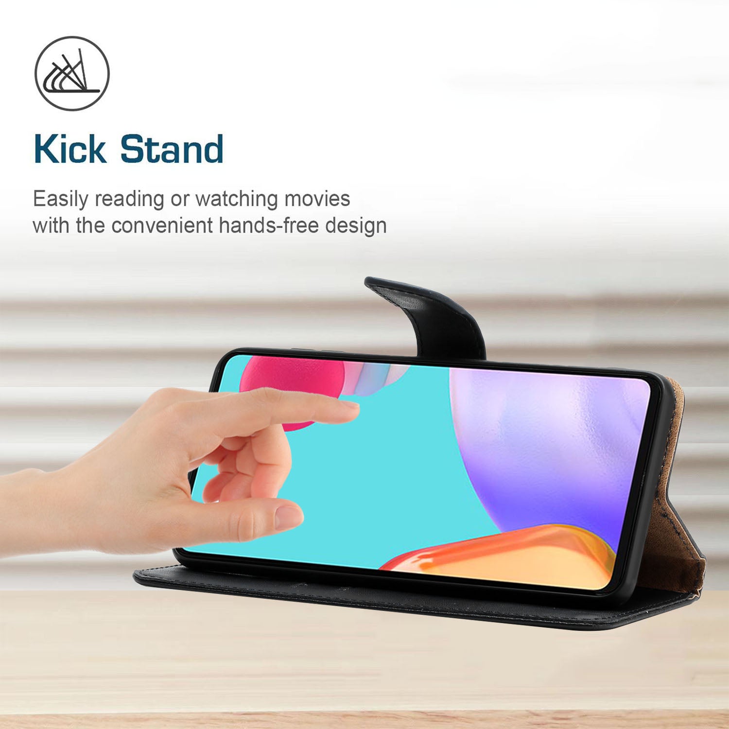 HT02 For Oppo Reno11 F 5G / F25 Pro 5G Case Genuine Cow Leather Solid Color Phone Cover