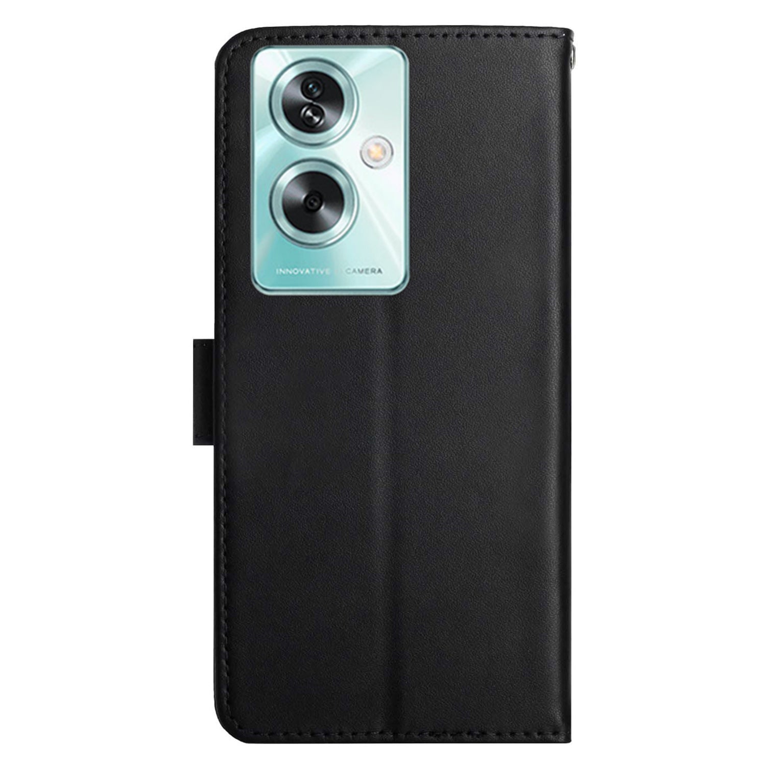 HT02 For Oppo Reno11 F 5G / F25 Pro 5G Case Genuine Cow Leather Solid Color Phone Cover