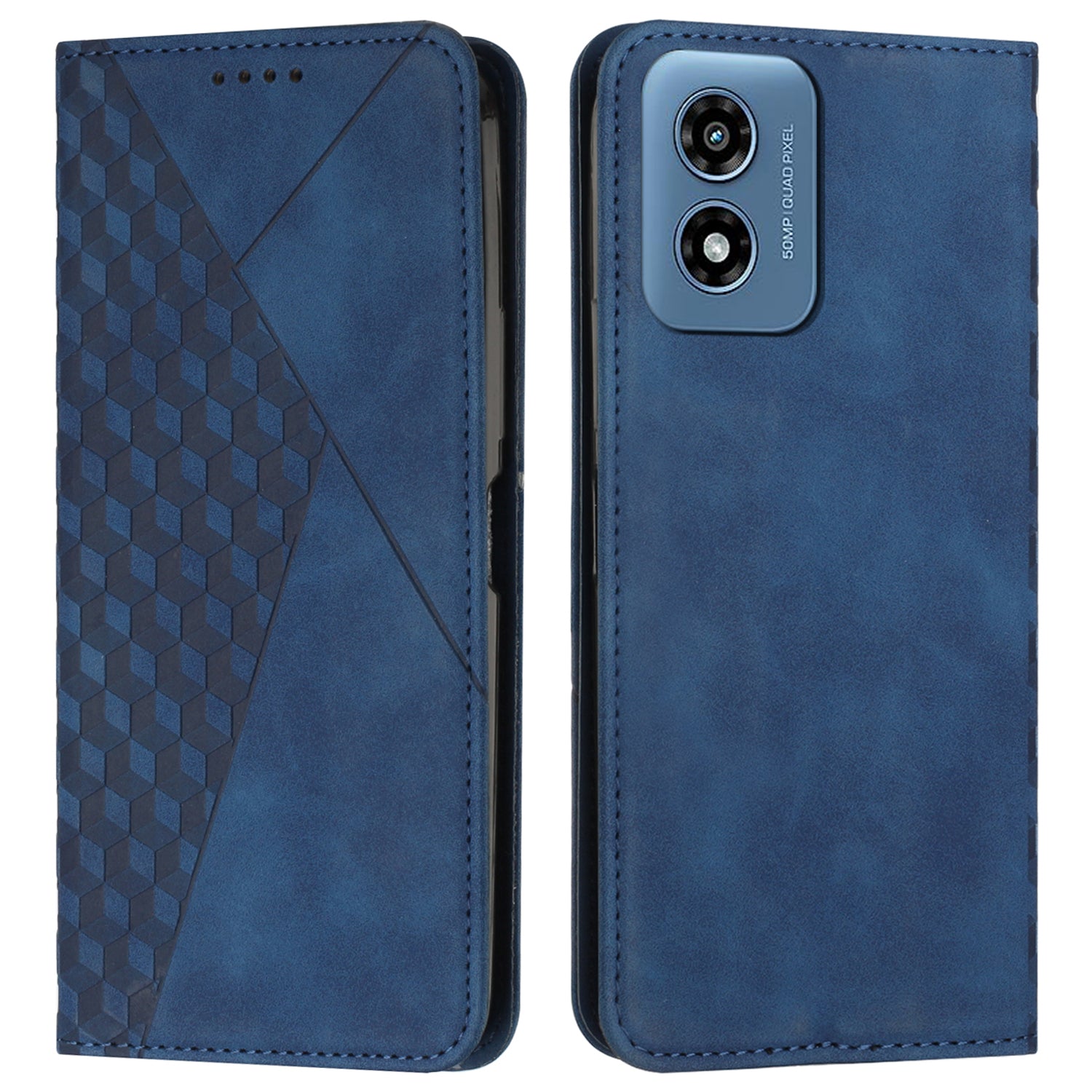 For Motorola Moto G04 4G / Moto G24 4G Magnetic Phone Case PU Leather Folio Stand Cover