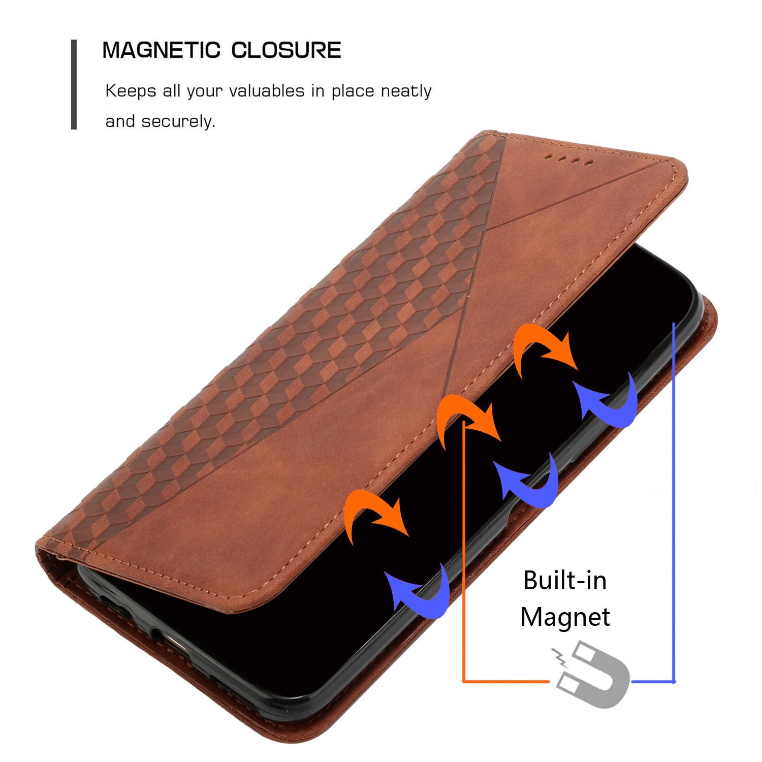 For Oppo Reno11 Pro 5G (Global) / Reno11 (China) 5G Magnetic Case PU Leather Imprinted Phone Wallet Cover