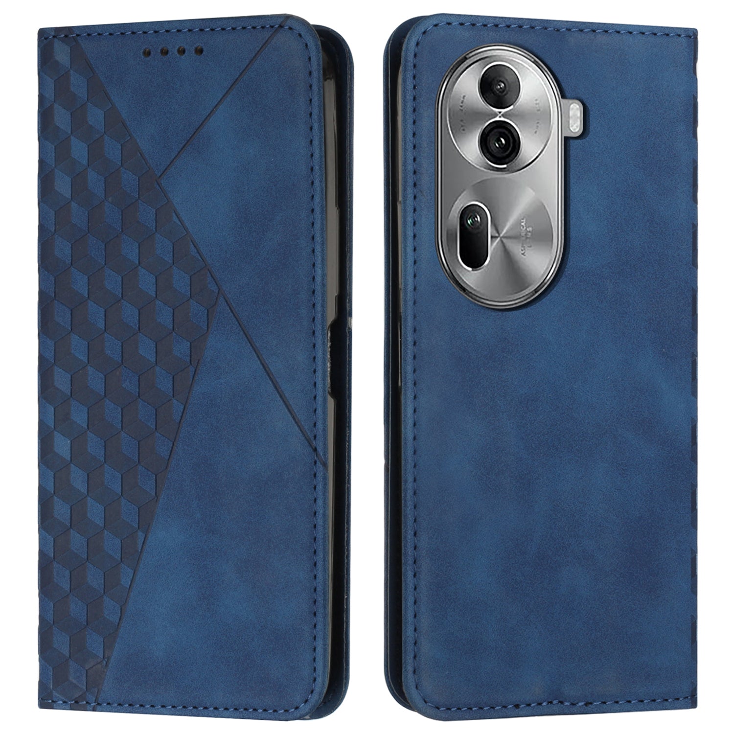 For Oppo Reno11 Pro 5G (Global) / Reno11 (China) 5G Magnetic Case PU Leather Imprinted Phone Wallet Cover