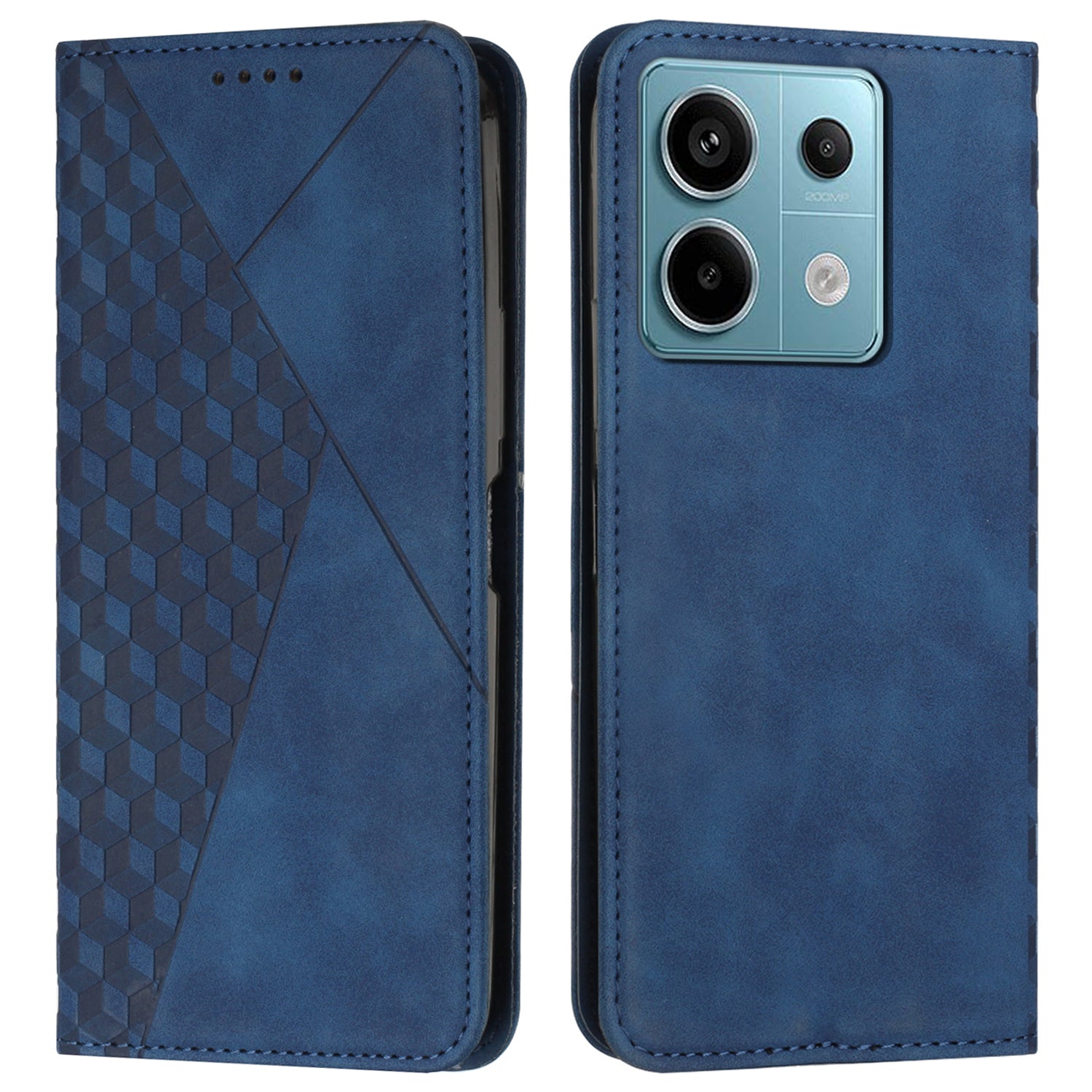 For Xiaomi Redmi Note 13 Pro 4G / Poco M6 Pro 4G Magnetic Phone Case Skin-touch PU Leather Card Slots Cover