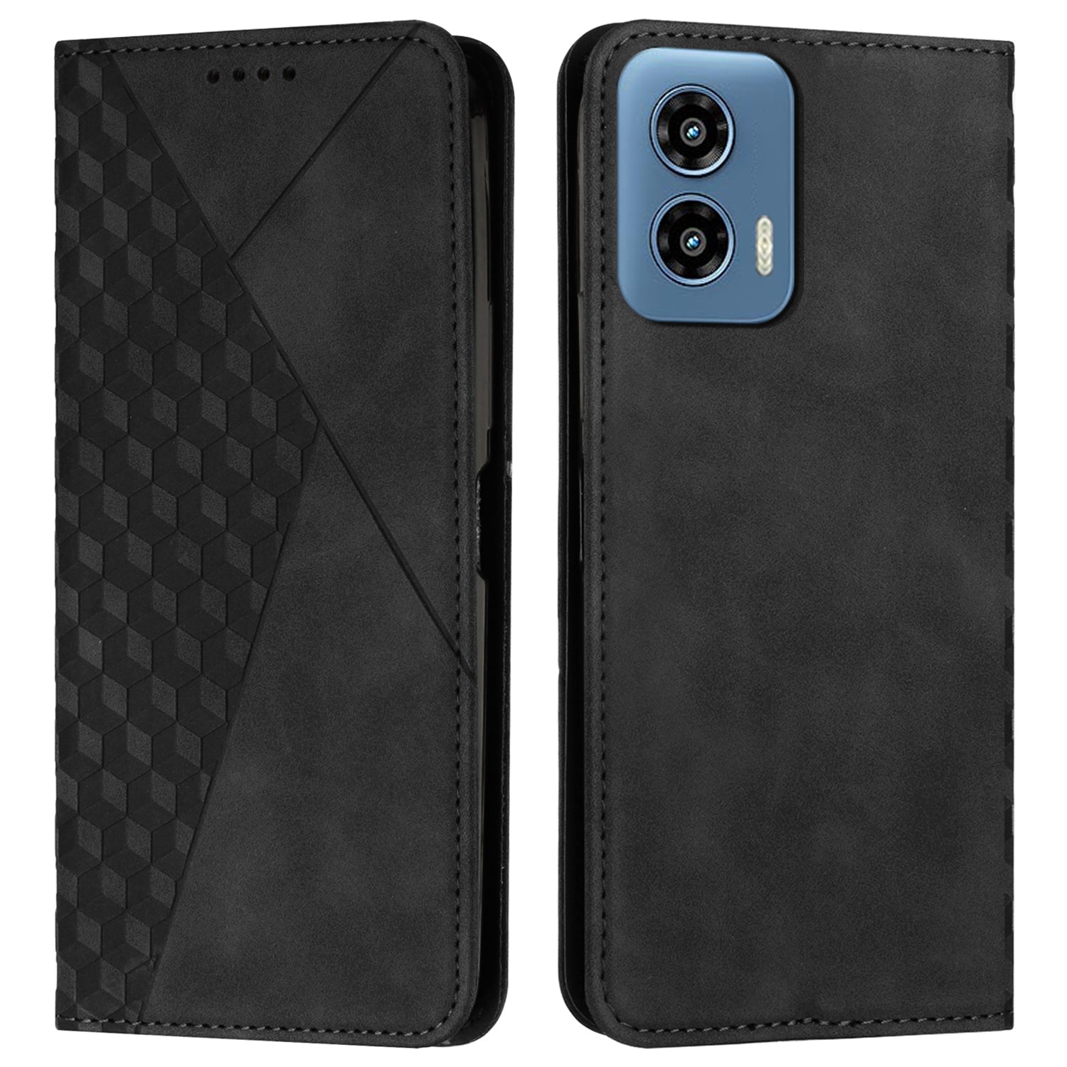 For Motorola Moto G34 5G Case Imprinted PU Leather Stand Phone Cover