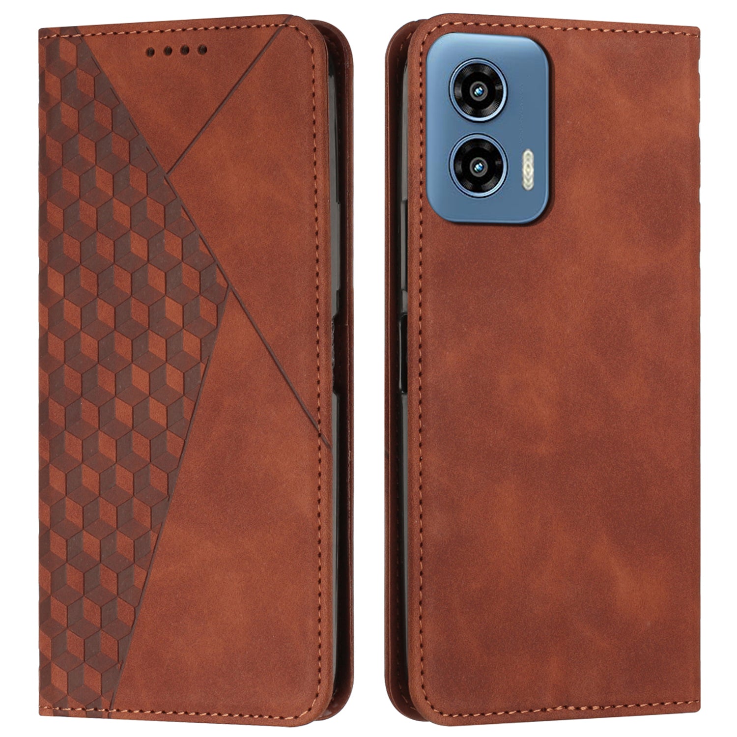 For Motorola Moto G34 5G Case Imprinted PU Leather Stand Phone Cover