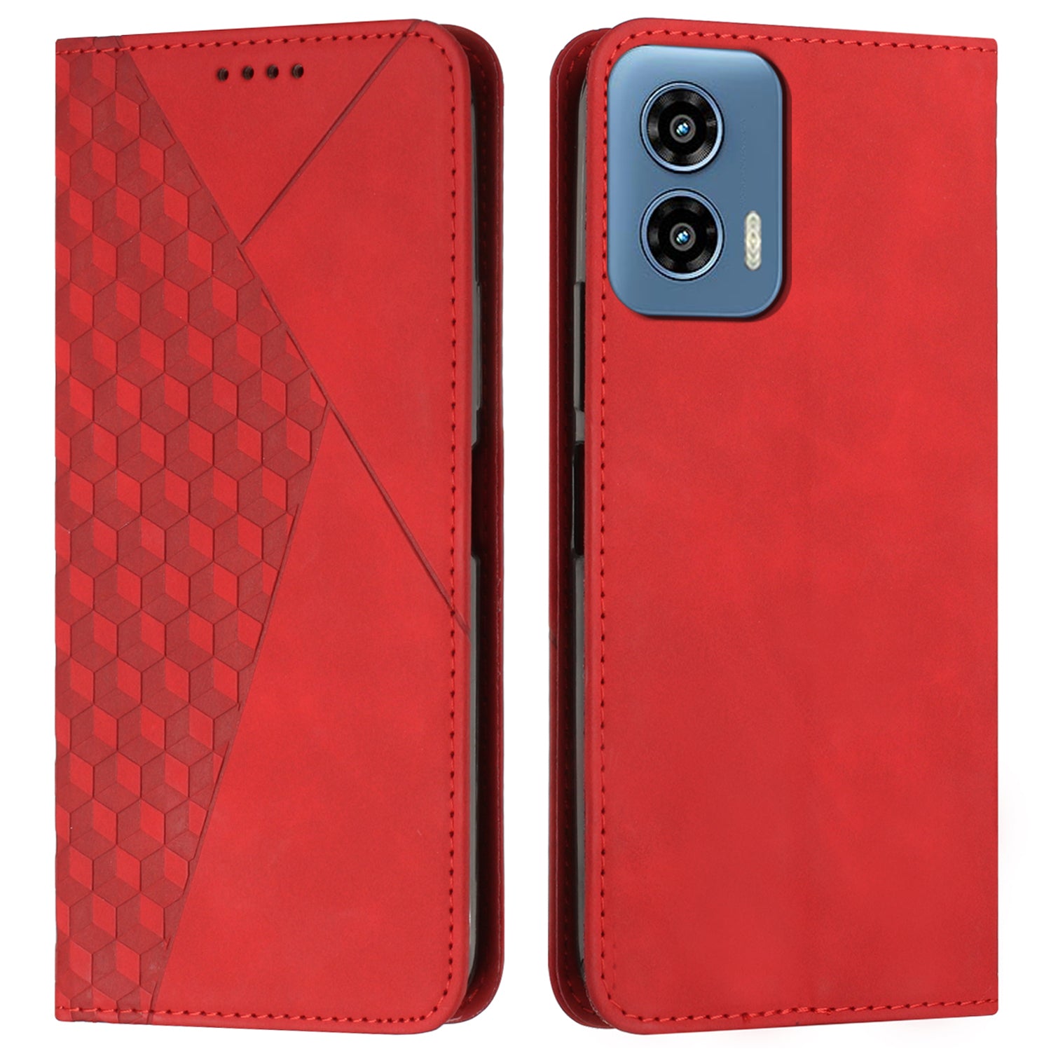 For Motorola Moto G34 5G Case Imprinted PU Leather Stand Phone Cover