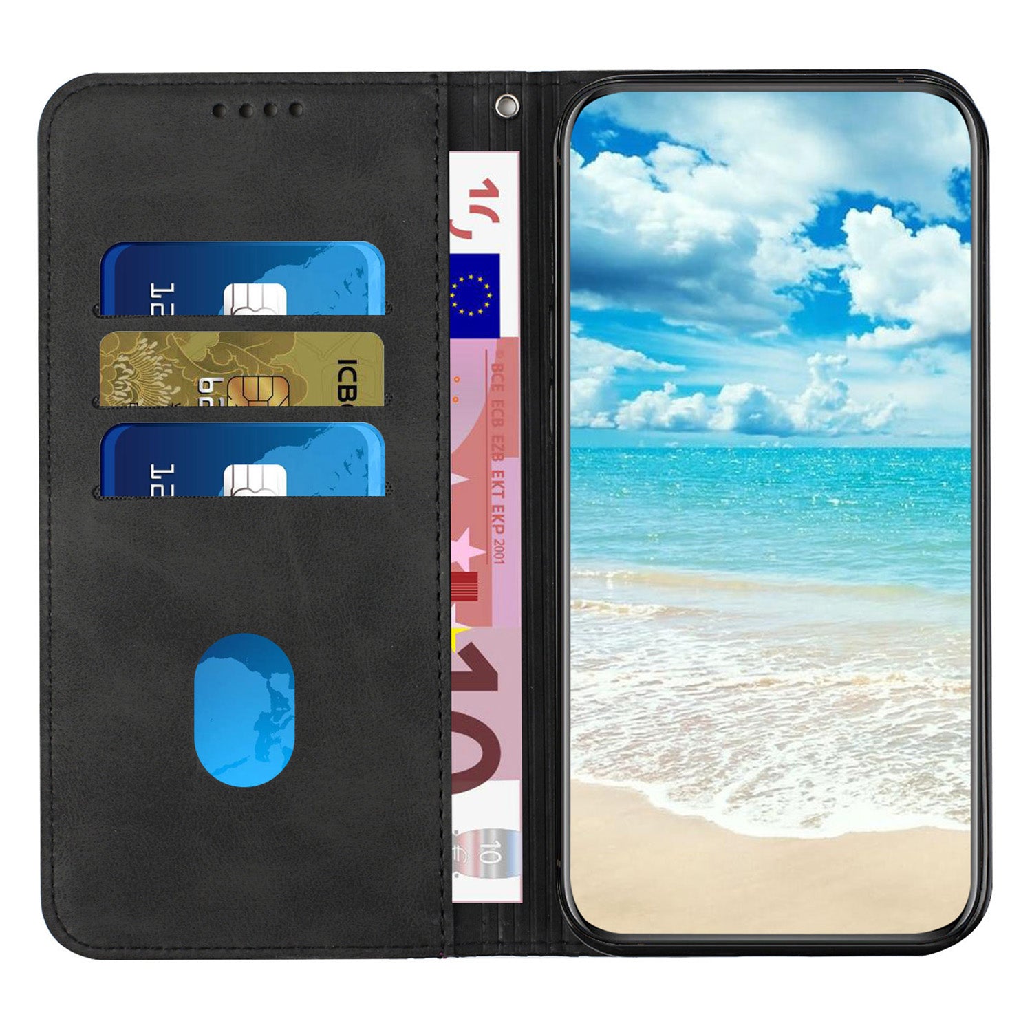 For Oppo Reno11 5G (Global) Case Leather+TPU Scratch-proof Phone Cover with Magnetic Closure