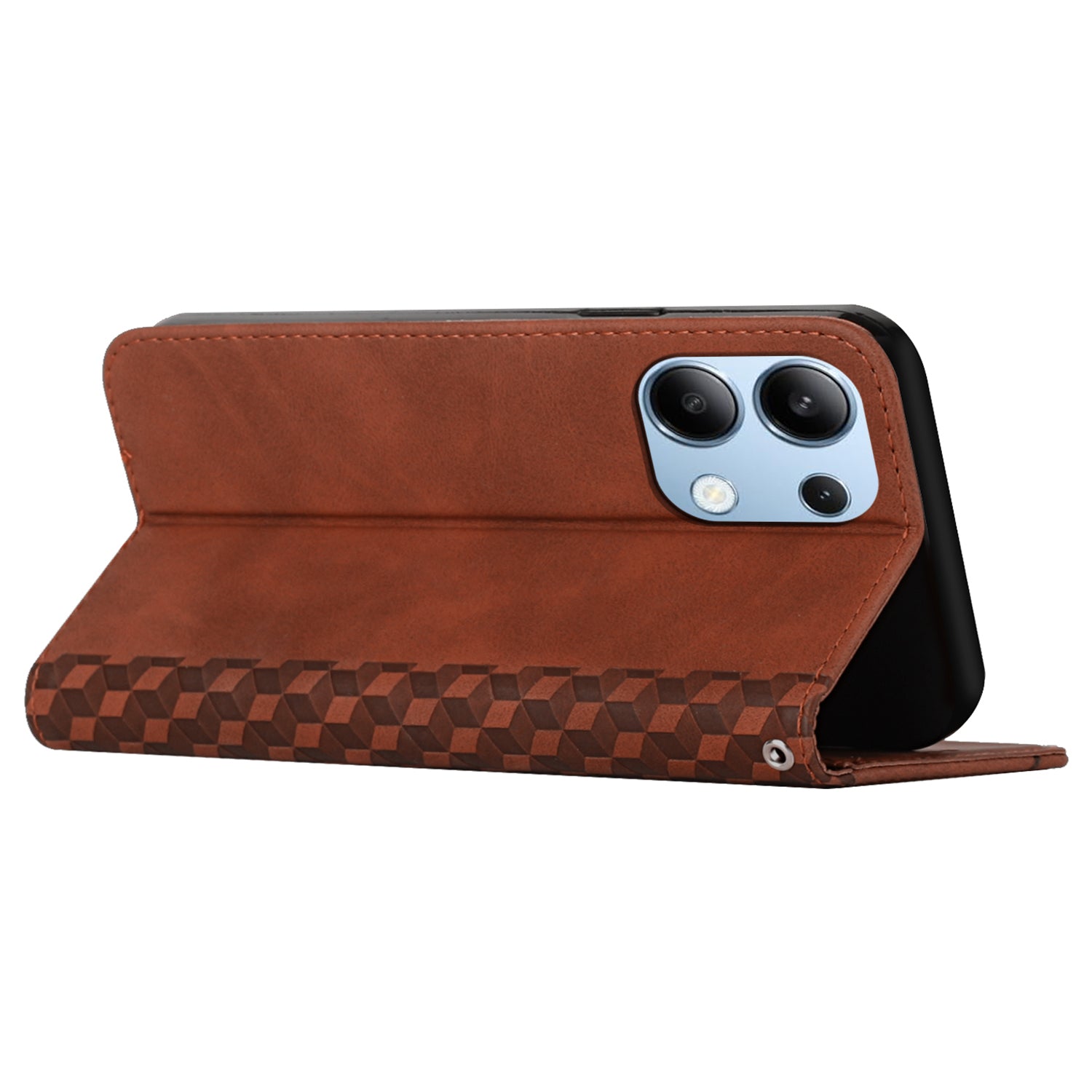 For Xiaomi Redmi Note 13 4G Case Drop-resistant PU Leather Folio Stand Phone Protector