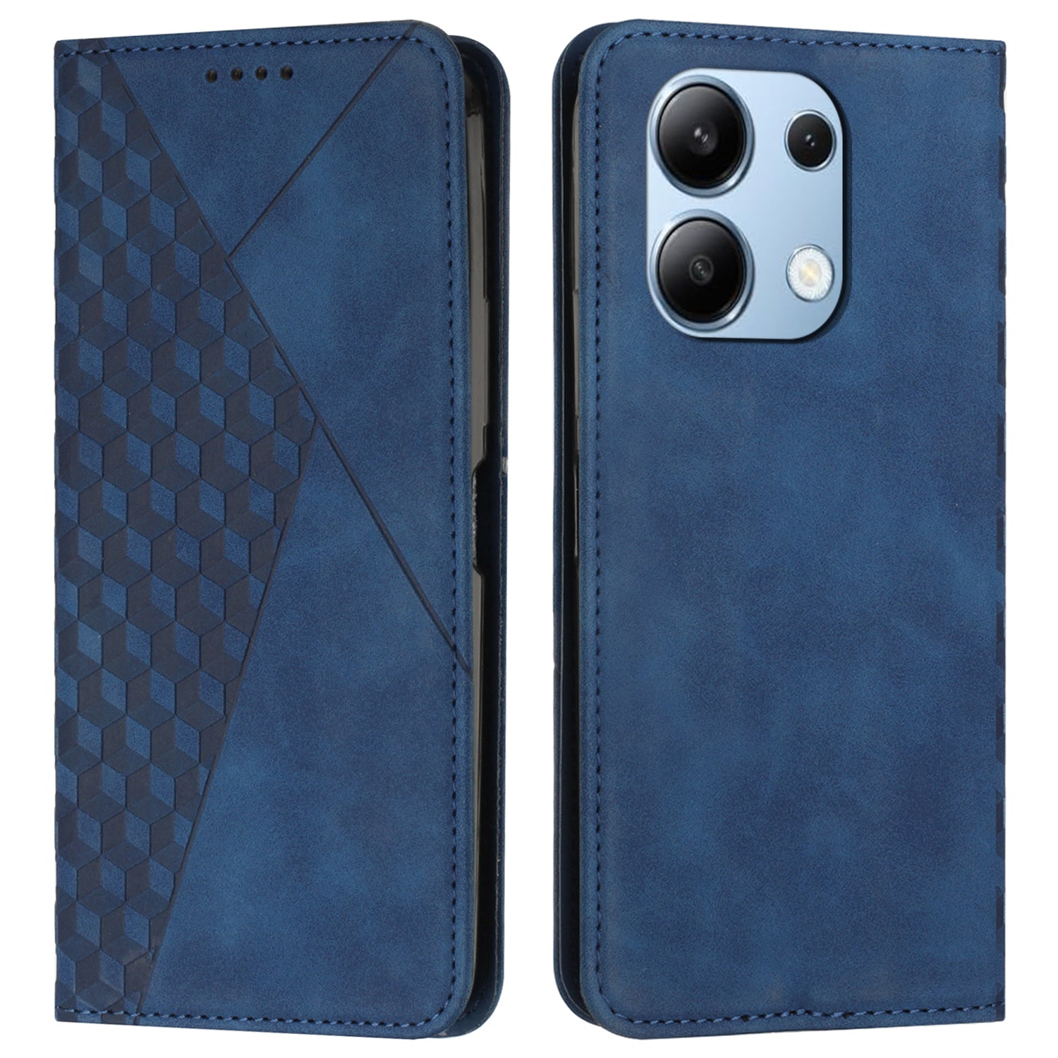 For Xiaomi Redmi Note 13 4G Case Drop-resistant PU Leather Folio Stand Phone Protector