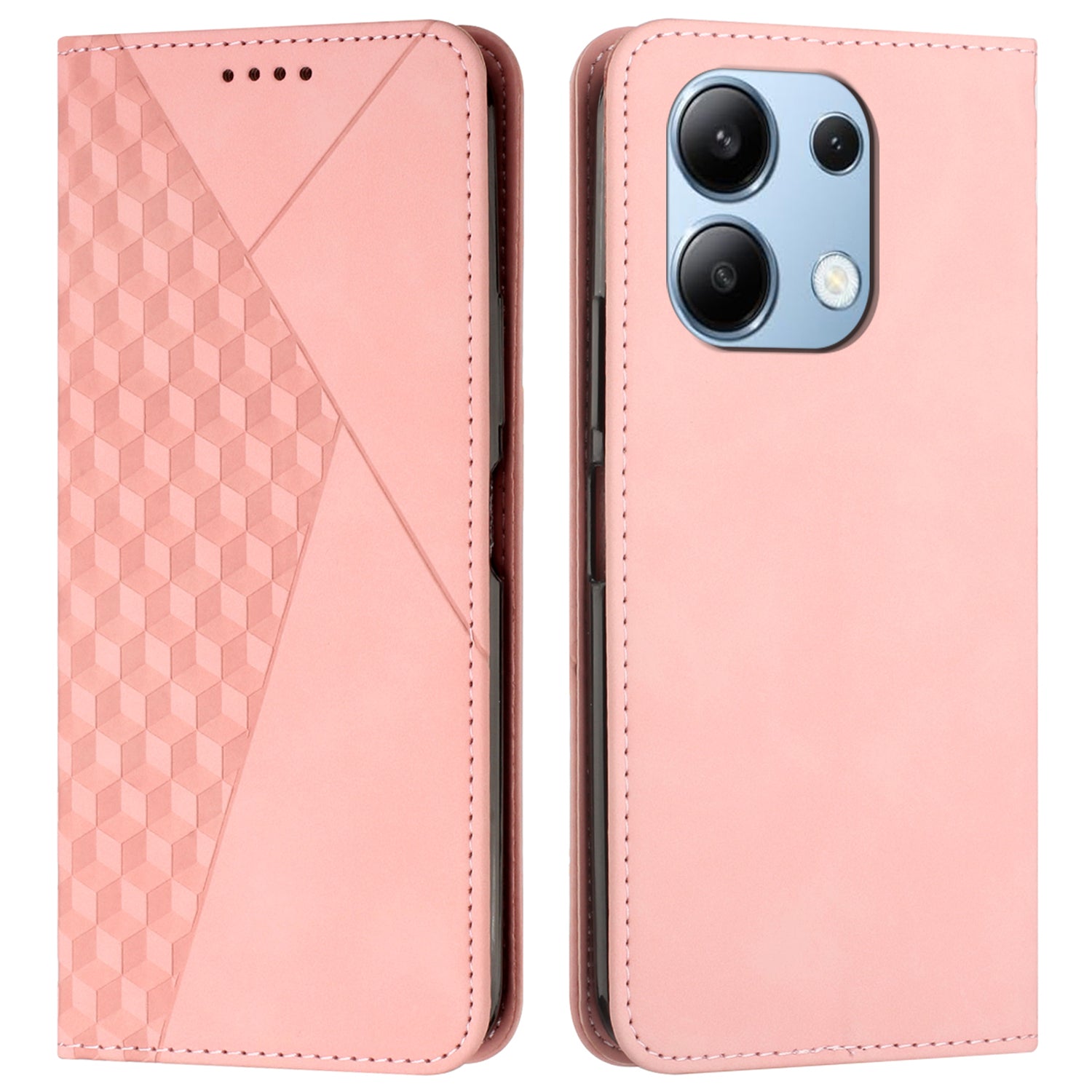 For Xiaomi Redmi Note 13 4G Case Drop-resistant PU Leather Folio Stand Phone Protector