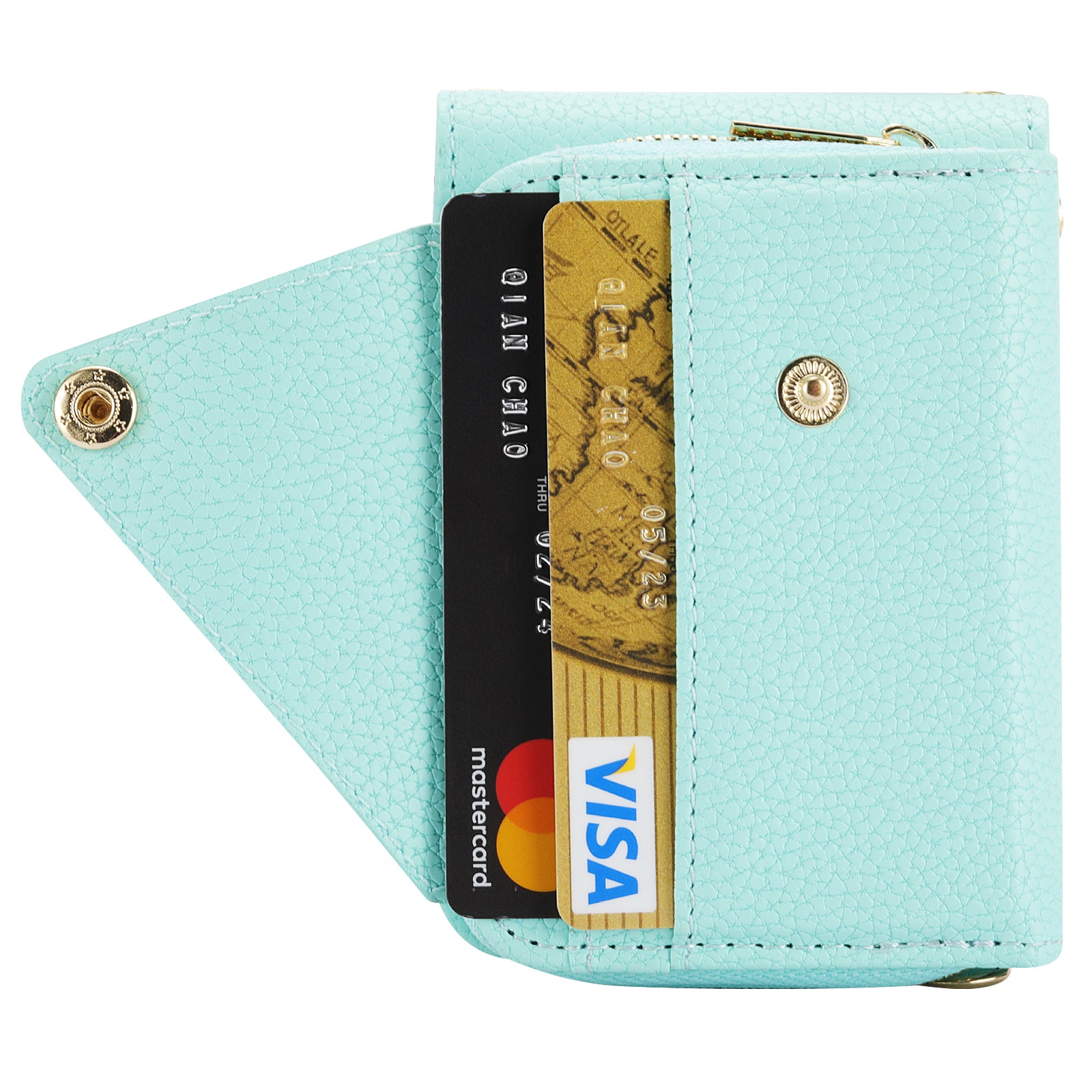 For Samsung Galaxy Z Flip4 5G Case PU Leather Zipper Purse Crossbody Phone Cover