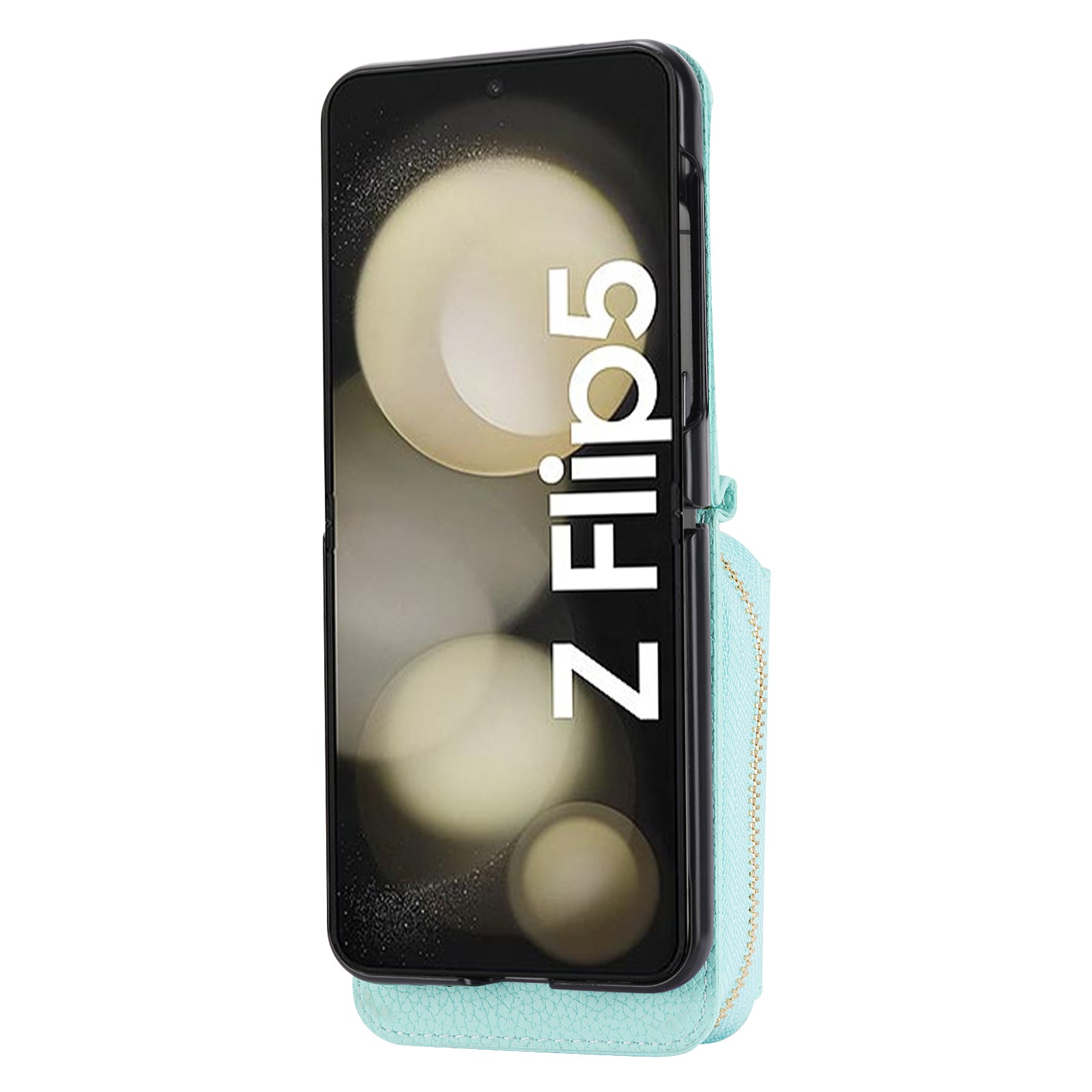 For Samsung Galaxy Z Flip5 5G Case PU Leather Card Slots Holder Phone Back Cover