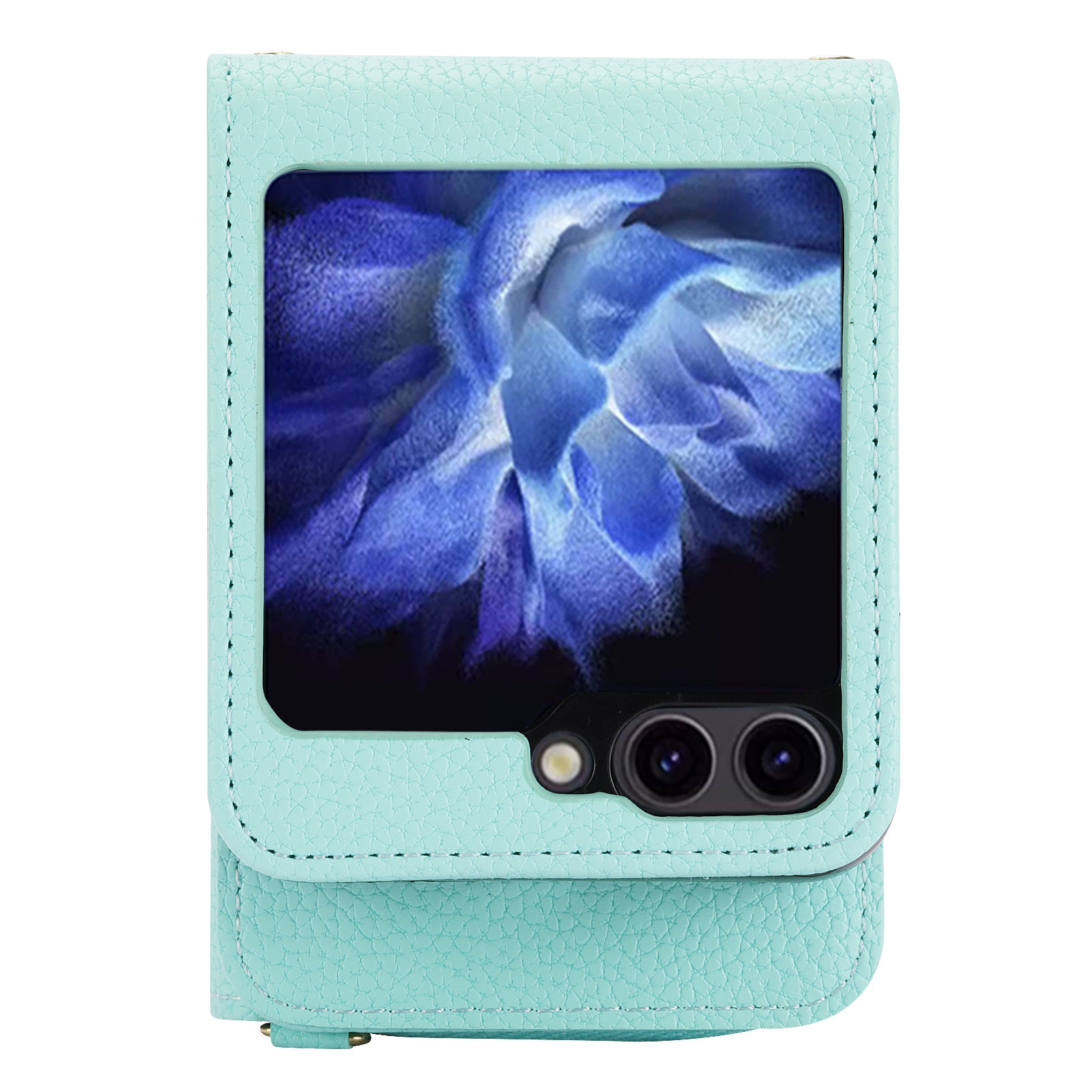 For Samsung Galaxy Z Flip5 5G Case PU Leather Card Slots Holder Phone Back Cover