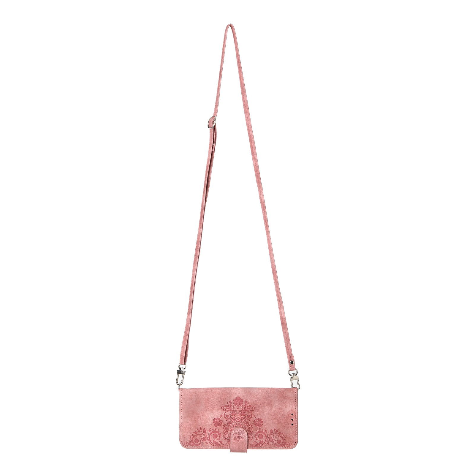 For Google Pixel 9 Leather Phone Cover Wallet Cover with 2 Straps Flower Pattern Card Holder