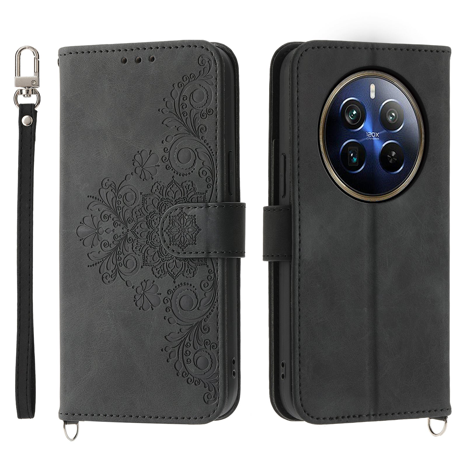 For Realme 12 Pro+ 5G / Realme 12 Pro 5G Multiple Card Slots PU Leather Case Stand Phone Cover