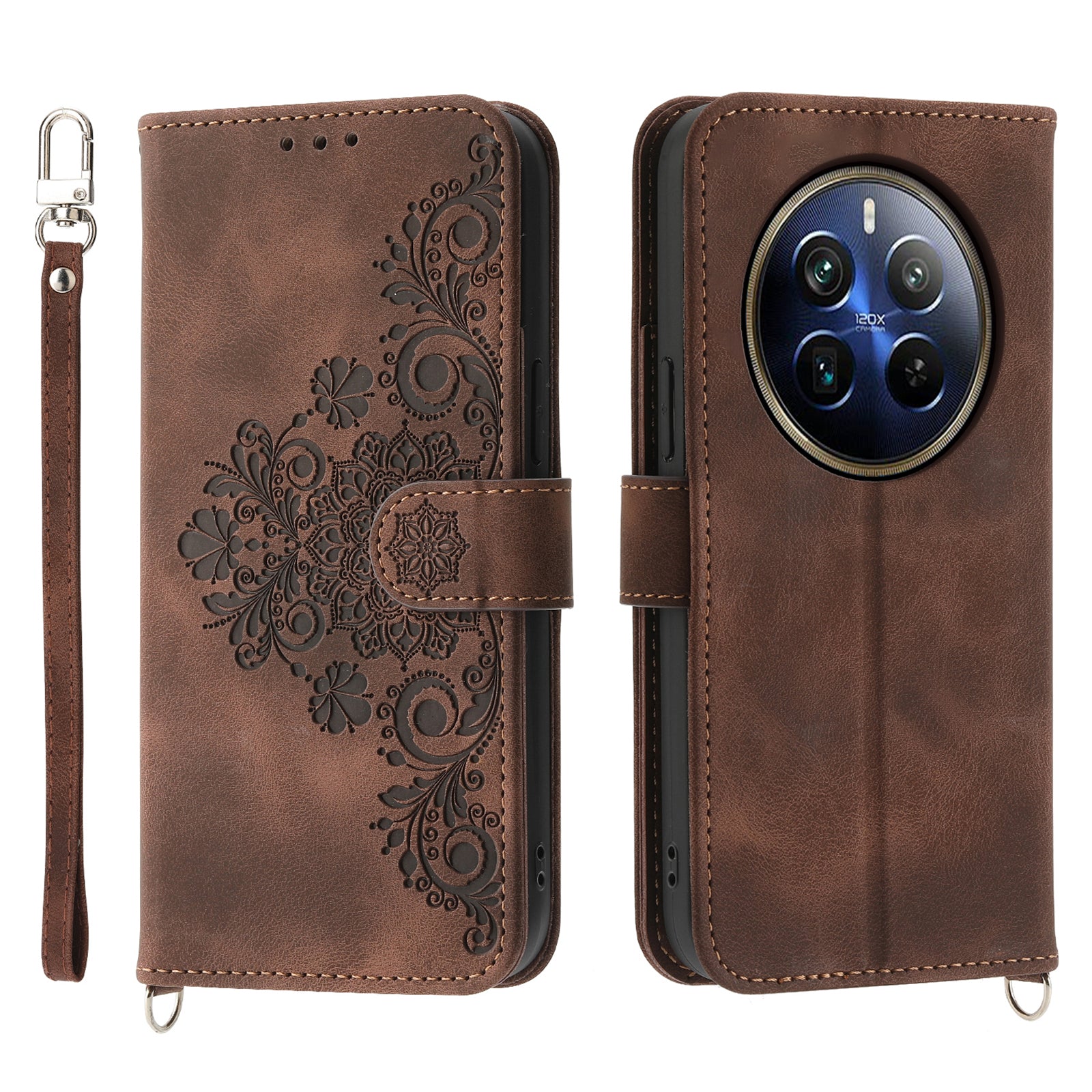 For Realme 12 Pro+ 5G / Realme 12 Pro 5G Multiple Card Slots PU Leather Case Stand Phone Cover