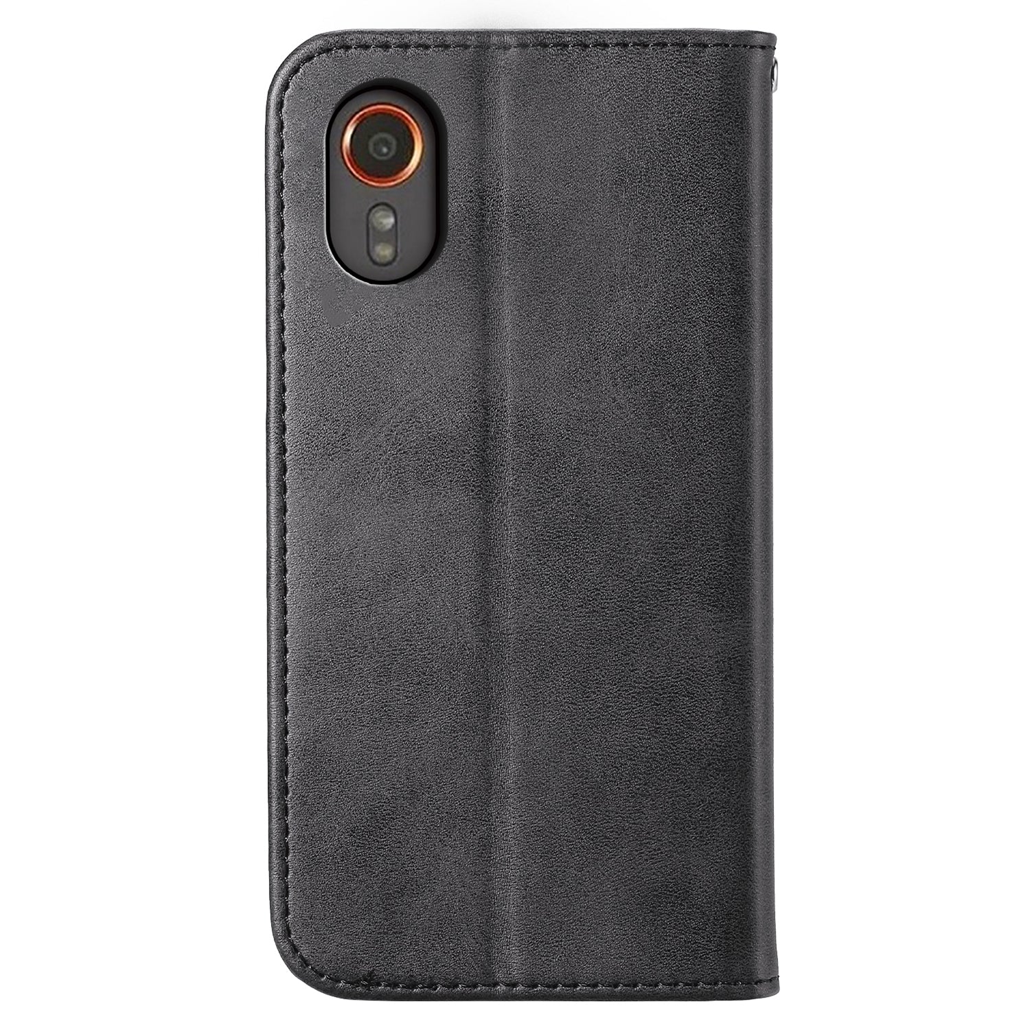 For Samsung Galaxy Xcover7 Case PU Leather+TPU Rhombus Imprinted Cell Phone Stand Cover