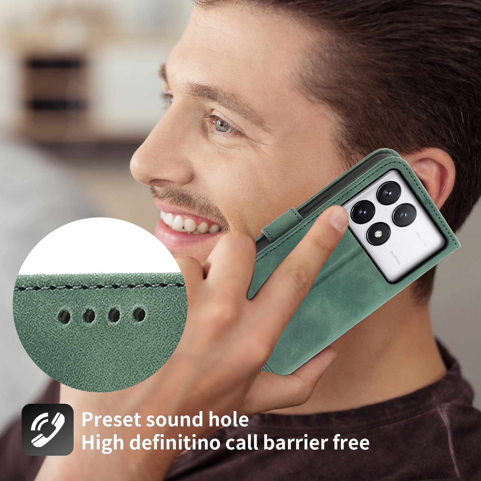 DIERFENG DF-03 Flip Phone Cover for Xiaomi Redmi K70E 5G / Poco X6 Pro 5G Lines Imprinted Wallet Stand Mobile Leather Case