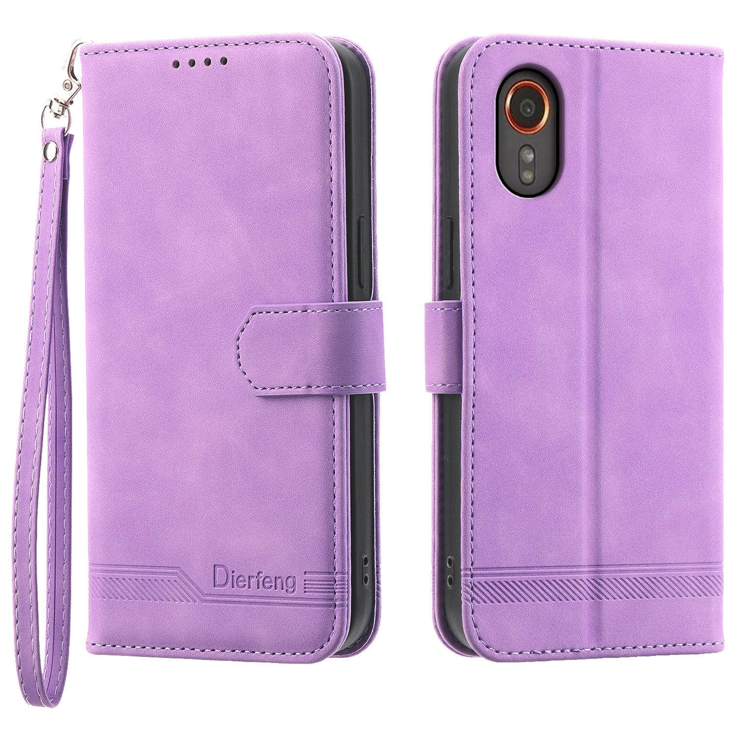 DIERFENG DF-03 for Samsung Galaxy Xcover7 Cases Imprinted Wallet Stand Mobile Leather Case