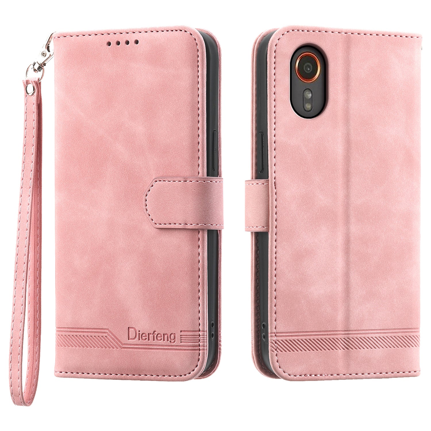 DIERFENG DF-03 for Samsung Galaxy Xcover7 Cases Imprinted Wallet Stand Mobile Leather Case